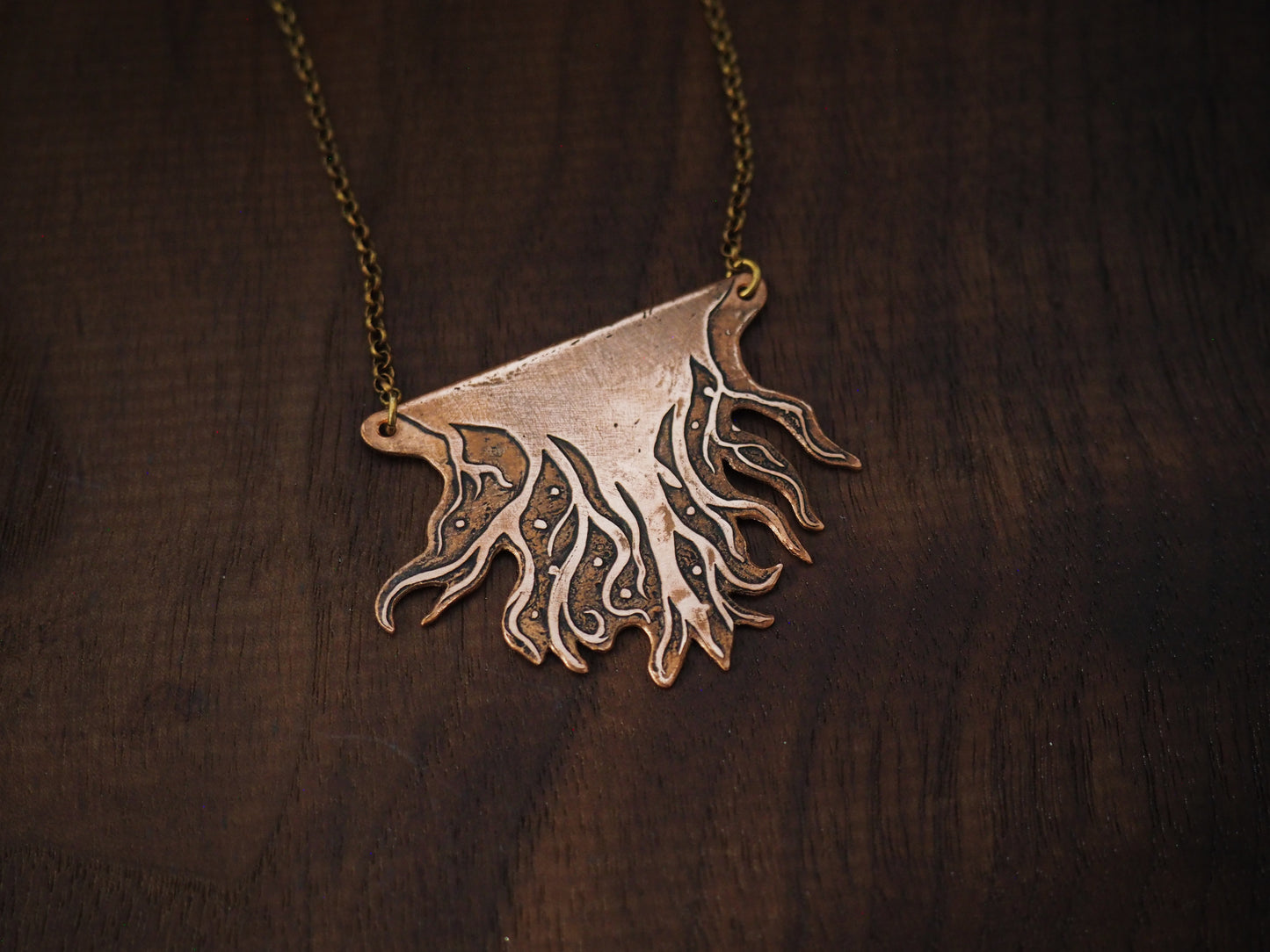 Copper Roots Below Necklace