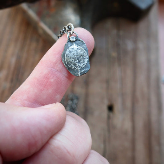 Little Aspen Leaf Necklace