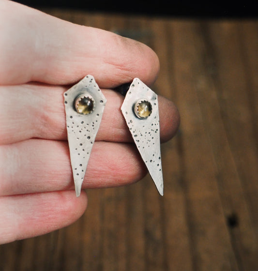 Self-Guided Studs (Citrine)