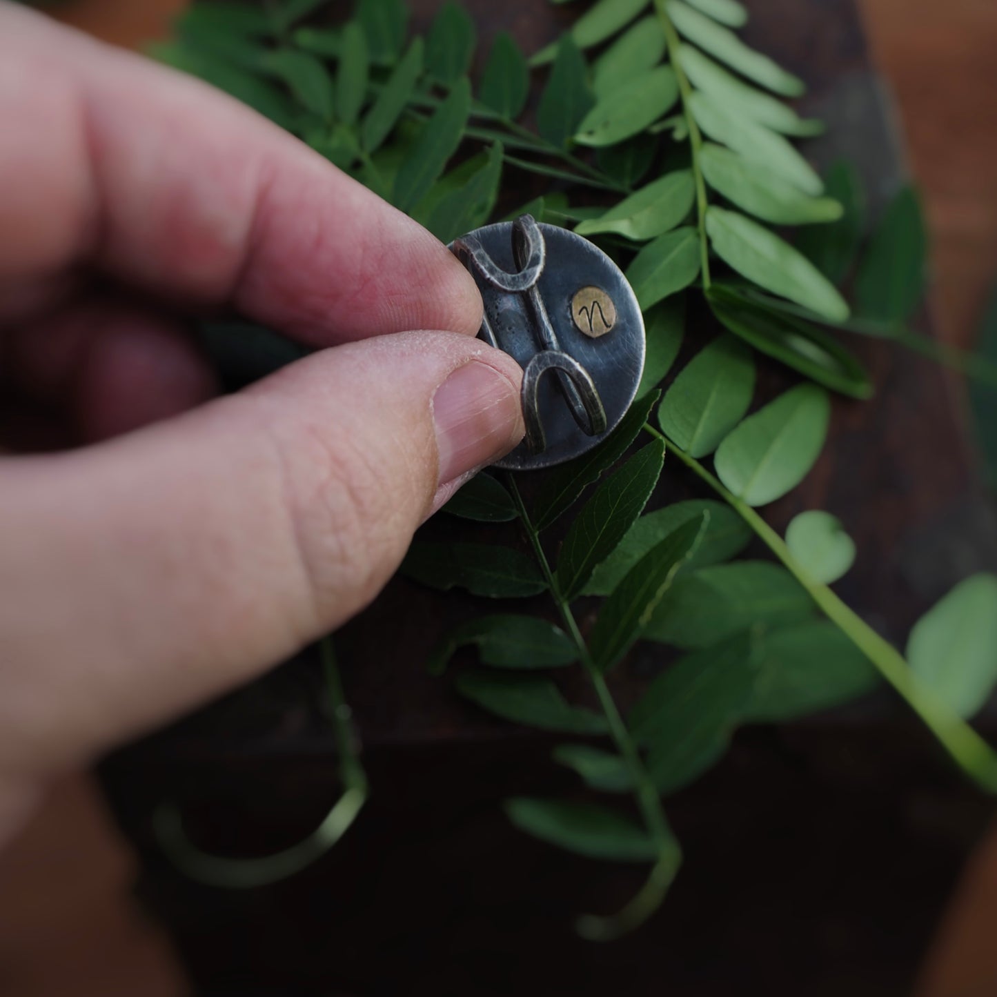 Large Fern n’Capsule Ring #4 (Original)