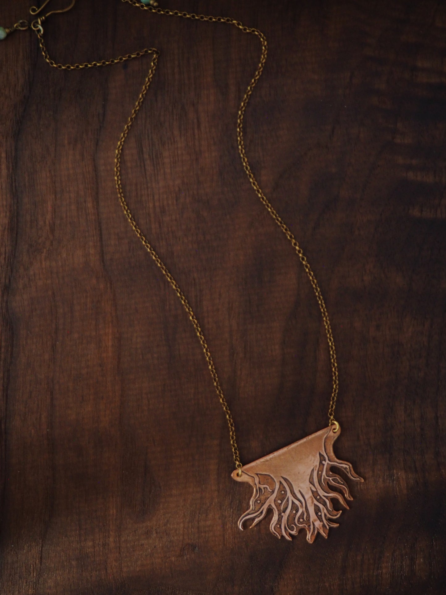 Copper Roots Below Necklace