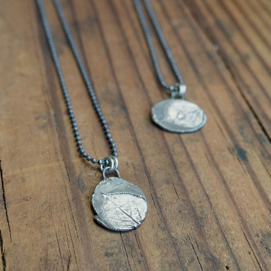 Pressed Aspen Leaf Pendant