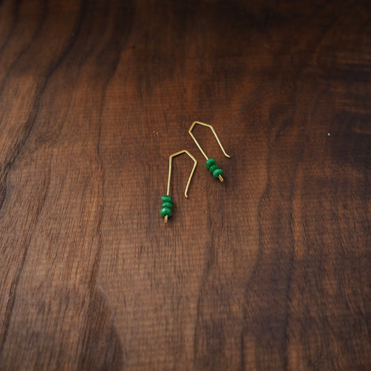 Trail Blazer Emerald Earrings