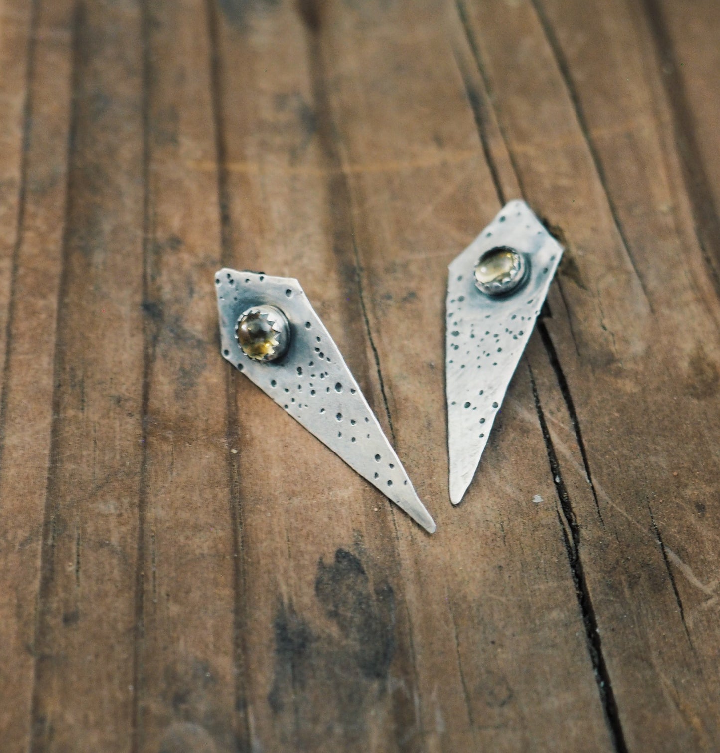 Self-Guided Studs (Citrine)