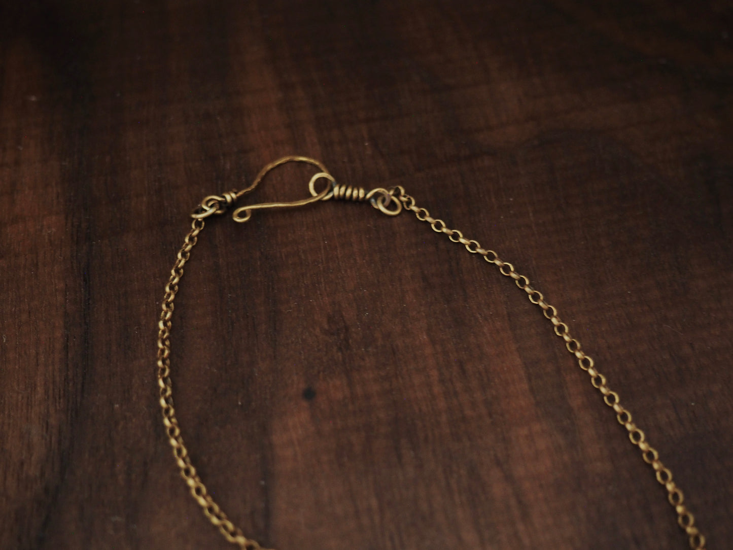 Iolite + Brass Path to Fine Sands Necklace