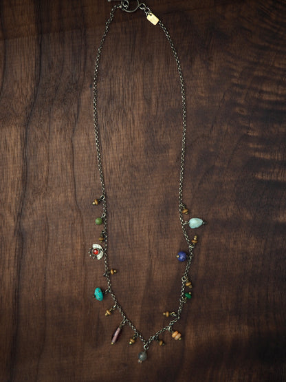 Map Legend Gemstone Necklace