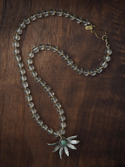 Sturdy Girl Wildflower w/ Amazonite Necklace
