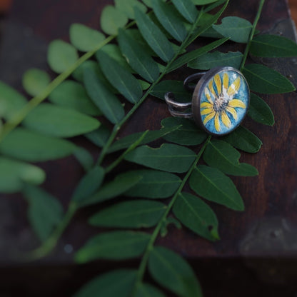 Small Rudbeckia n’Capsule Ring #1