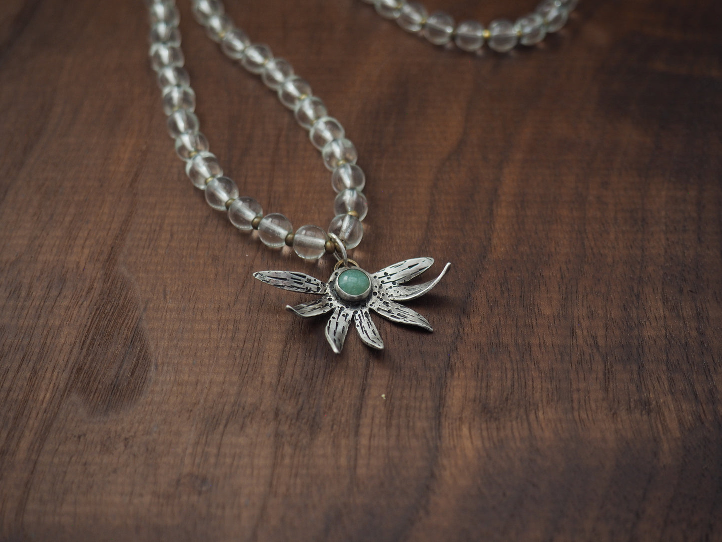 Sturdy Girl Wildflower w/ Amazonite Necklace