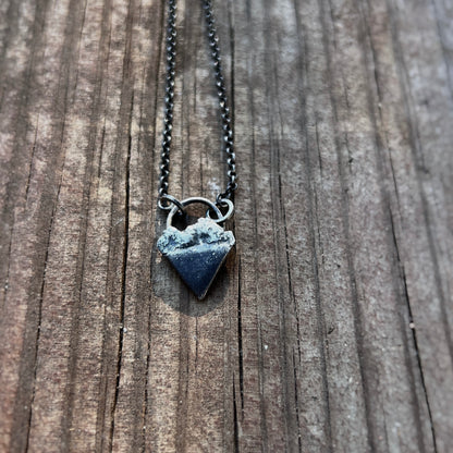 Tiny Mountain Scape Necklace