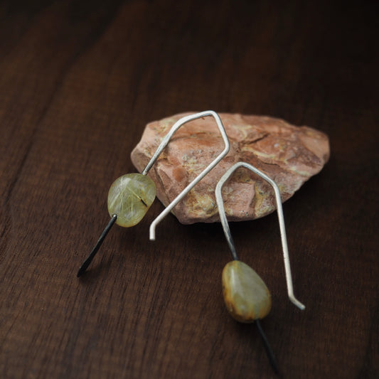 Trail Blazer Rutilated Quartz Earrings