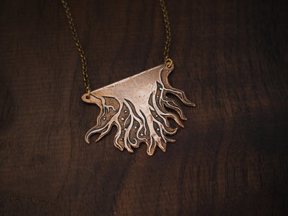 Copper Roots Below Necklace
