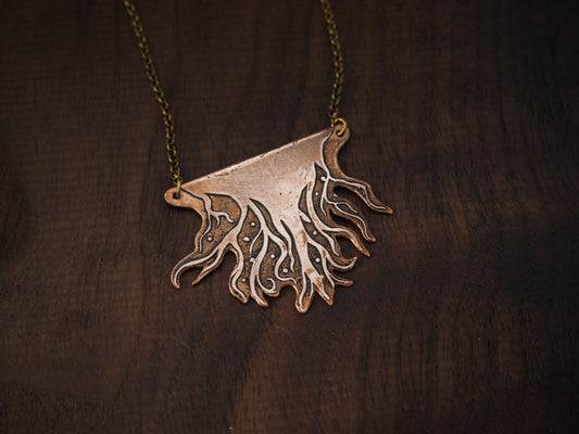 Copper Roots Below Necklace