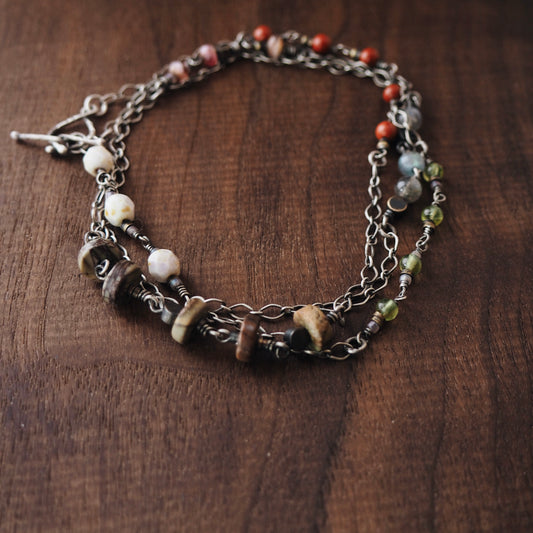 Switchback Gemstone Necklace No.4