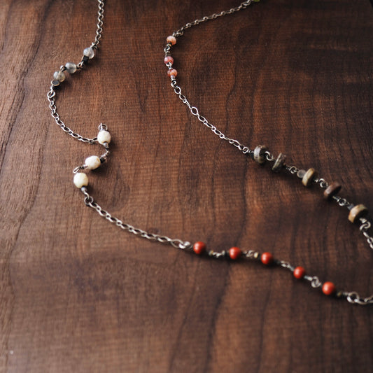 Switchback Gemstone Necklace No.4