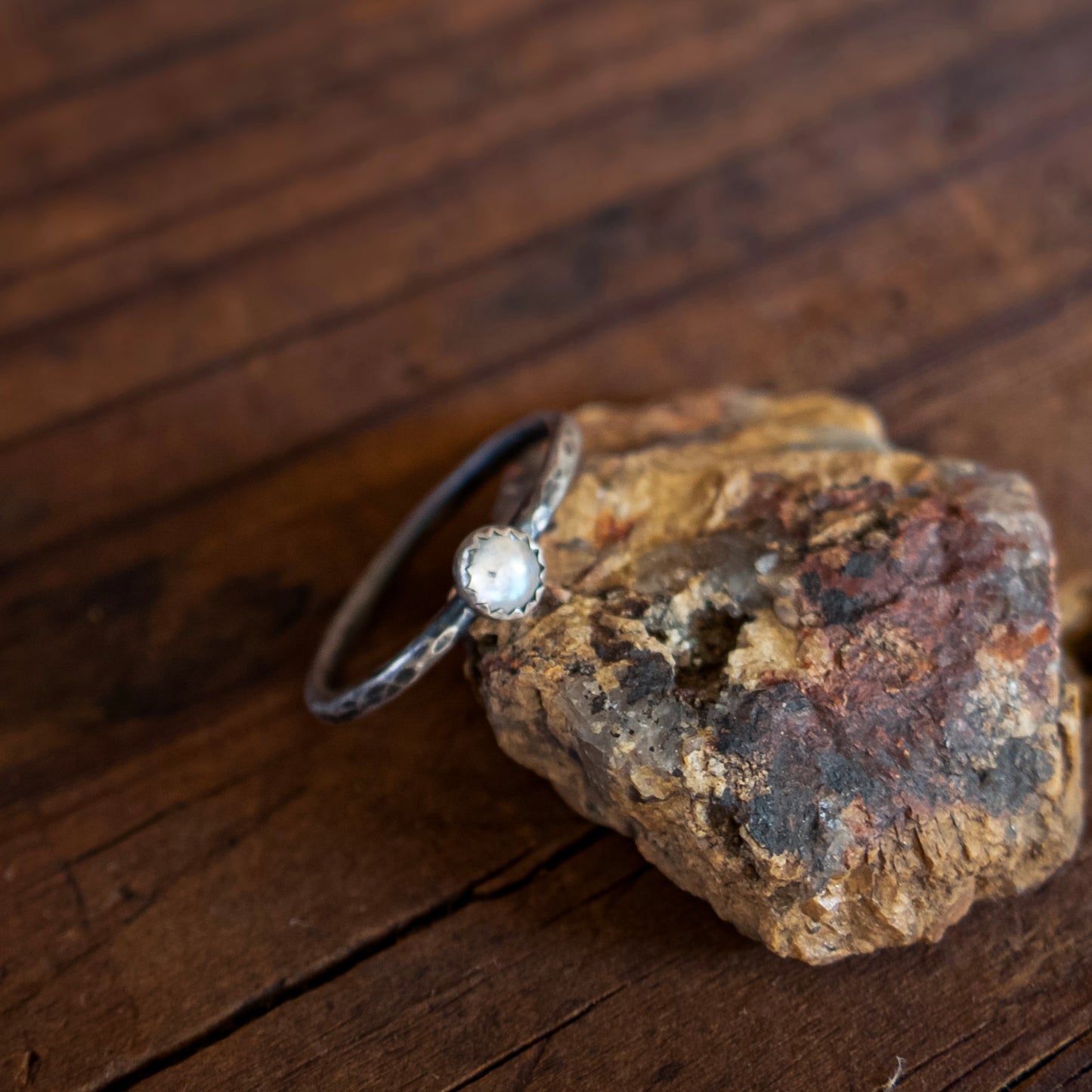 Natural Gem Stacker #3 | Size 6