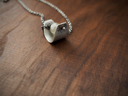 Valley Spinner Rutilated Quartz + Silver Necklace