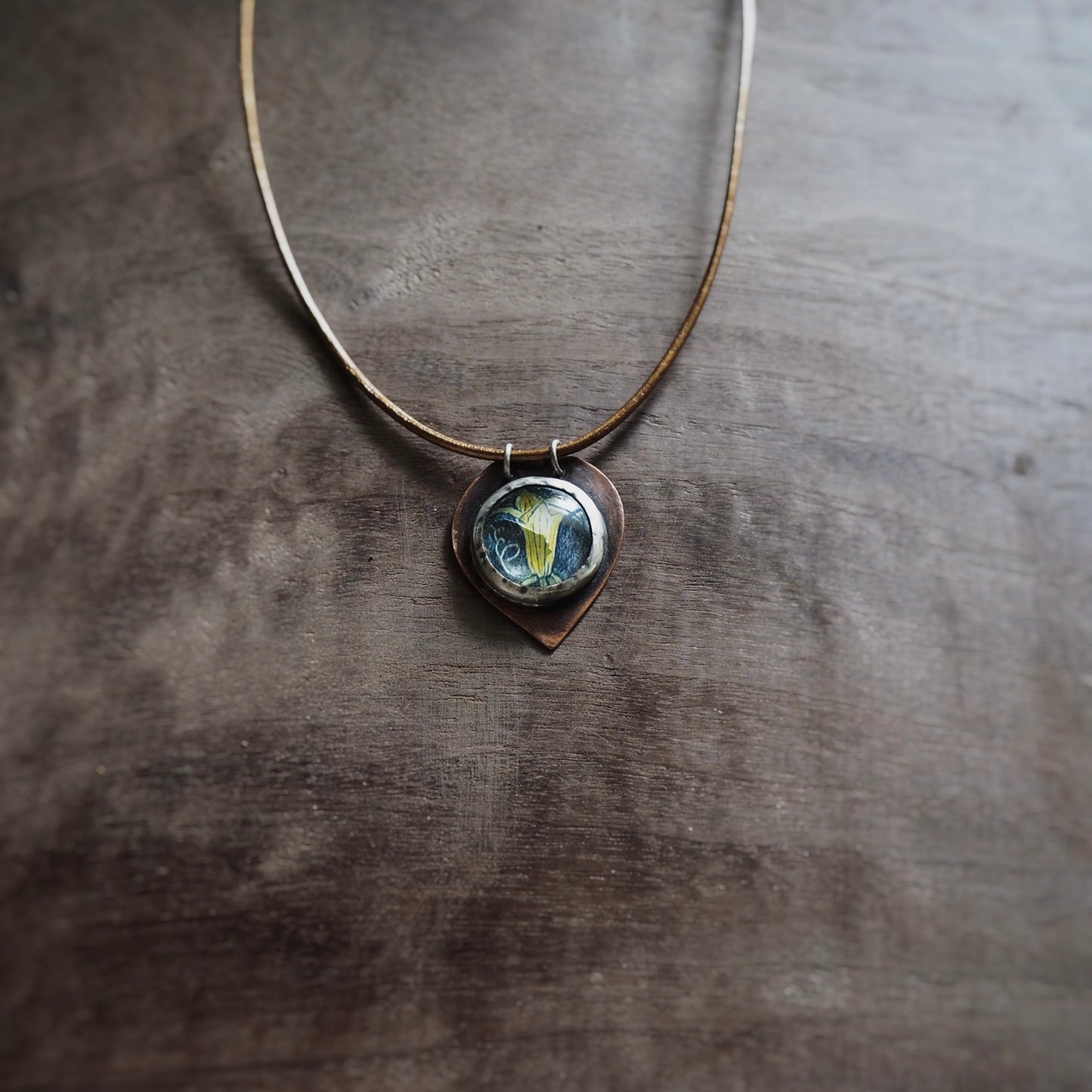 Squash Blossom n’Capsule Cord Necklace #1
