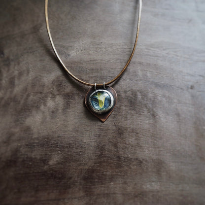 Squash Blossom n’Capsule Cord Necklace #1