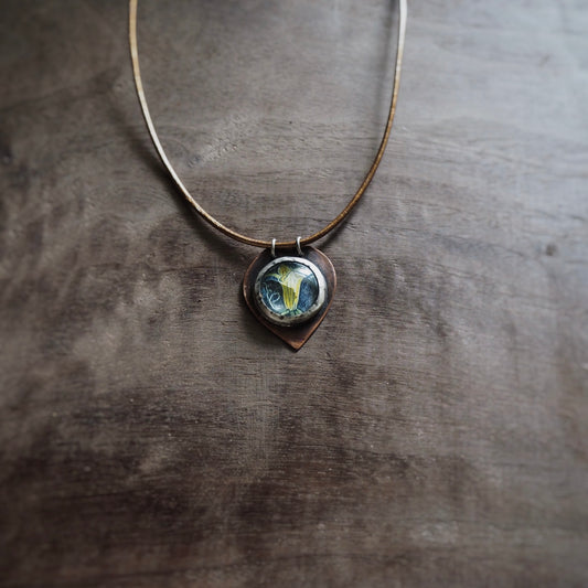 Squash Blossom n’Capsule Cord Necklace #1
