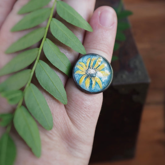 Small Rudbeckia n’Capsule Ring #1