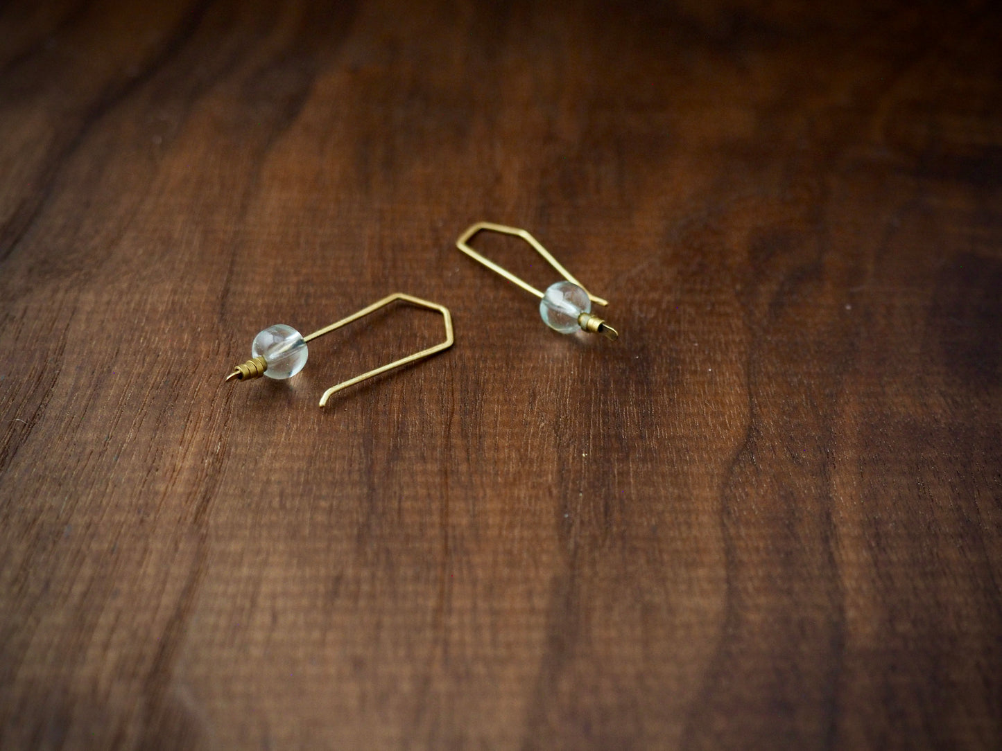 Trail Blazer Clear Quartz Earrings