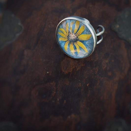 Large Rudbeckia n’Capsule Ring #2