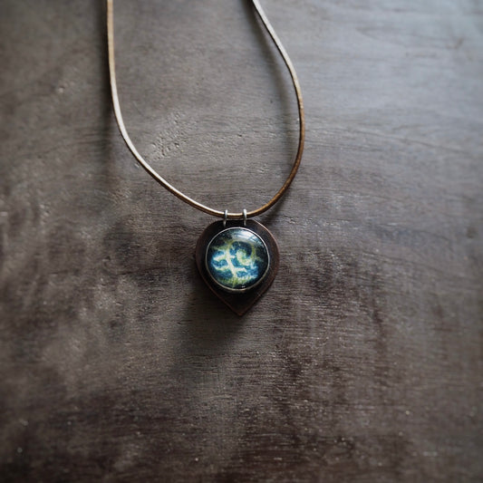 Fern n’Capsule Cord Necklace #1 (Original)