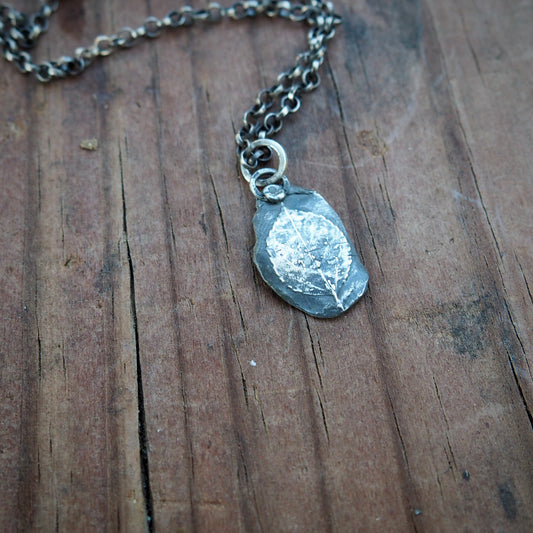 Little Aspen Leaf Necklace