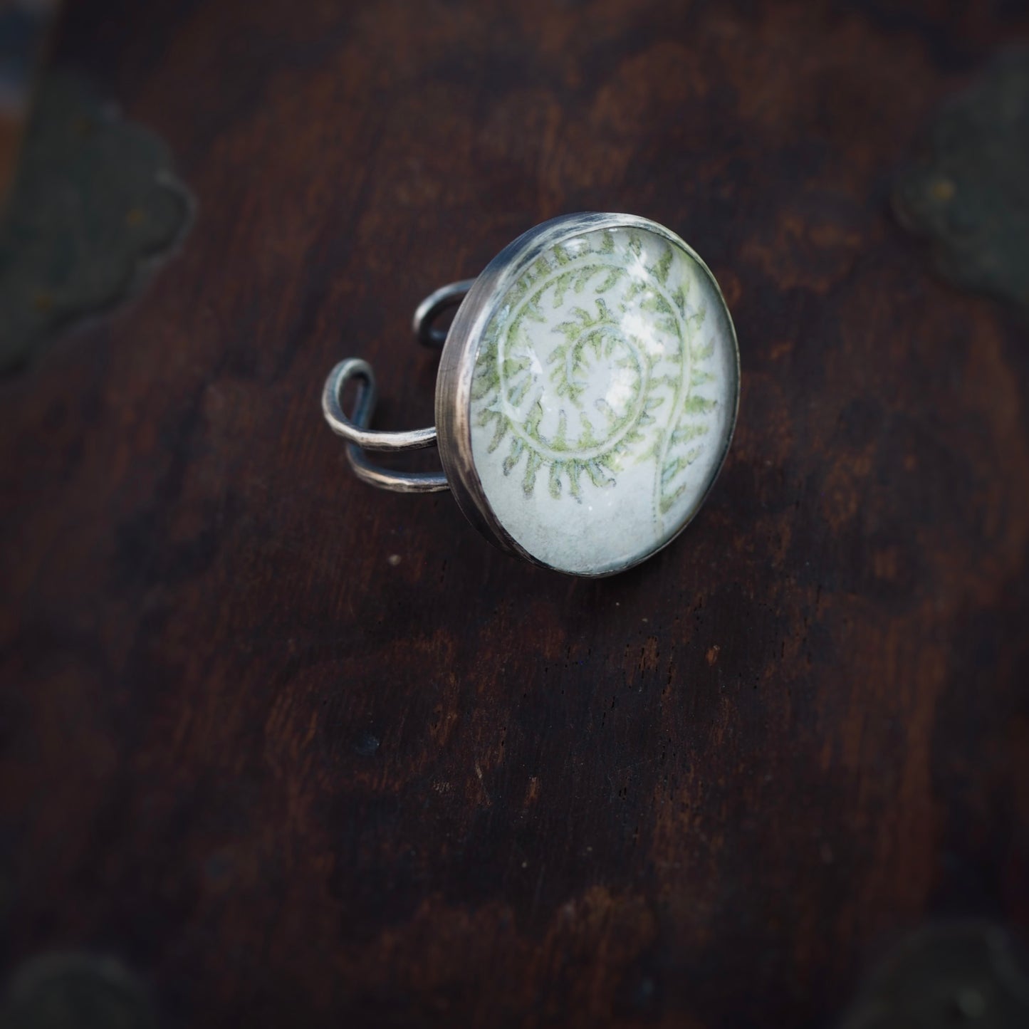 Large Fern n’Capsule Ring #1 (Original)