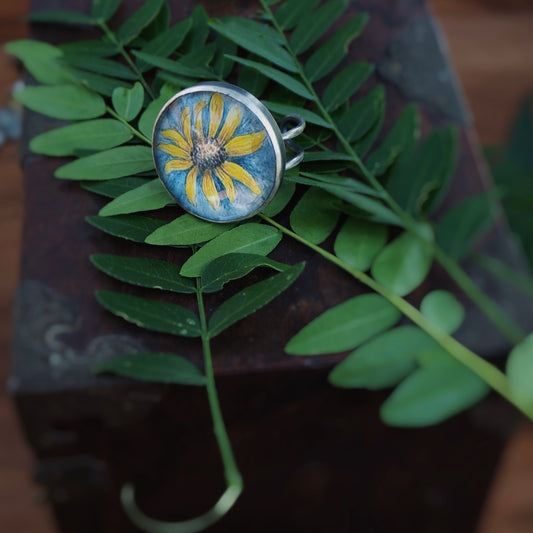 Large Rudbeckia n’Capsule Ring #2