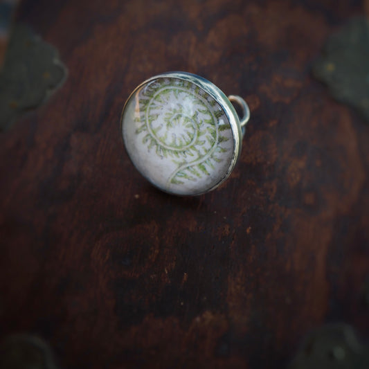 Large Fern n’Capsule Ring #1 (Original)