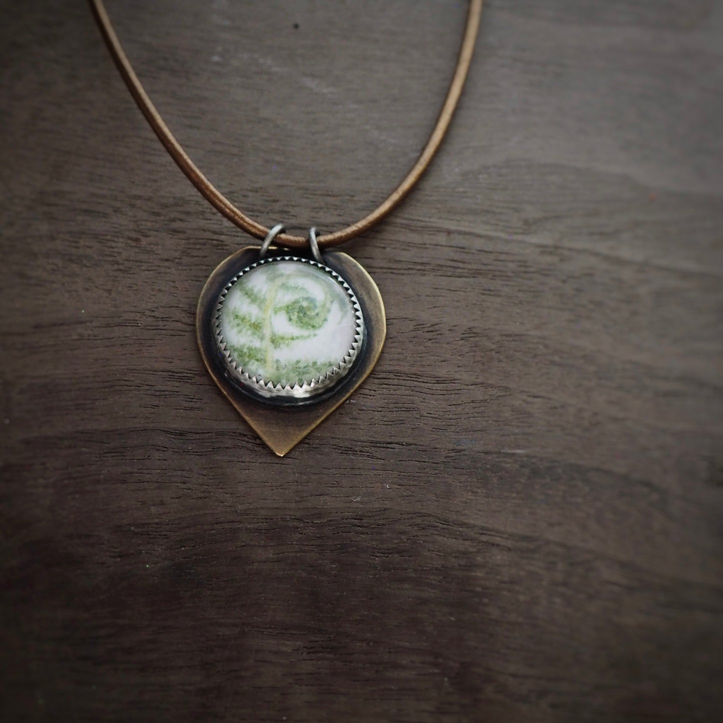 Fern n’Capsule Cord Necklace #2 (Original)