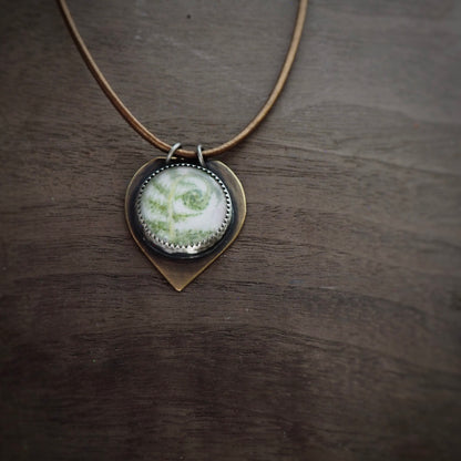 Fern n’Capsule Cord Necklace #2 (Original)