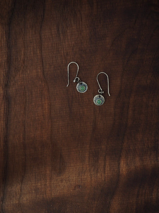 Tiny Aventurin Dangle Earrings