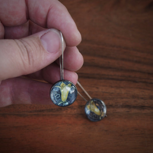 Squash Blossom n’Capsule Earrings #1