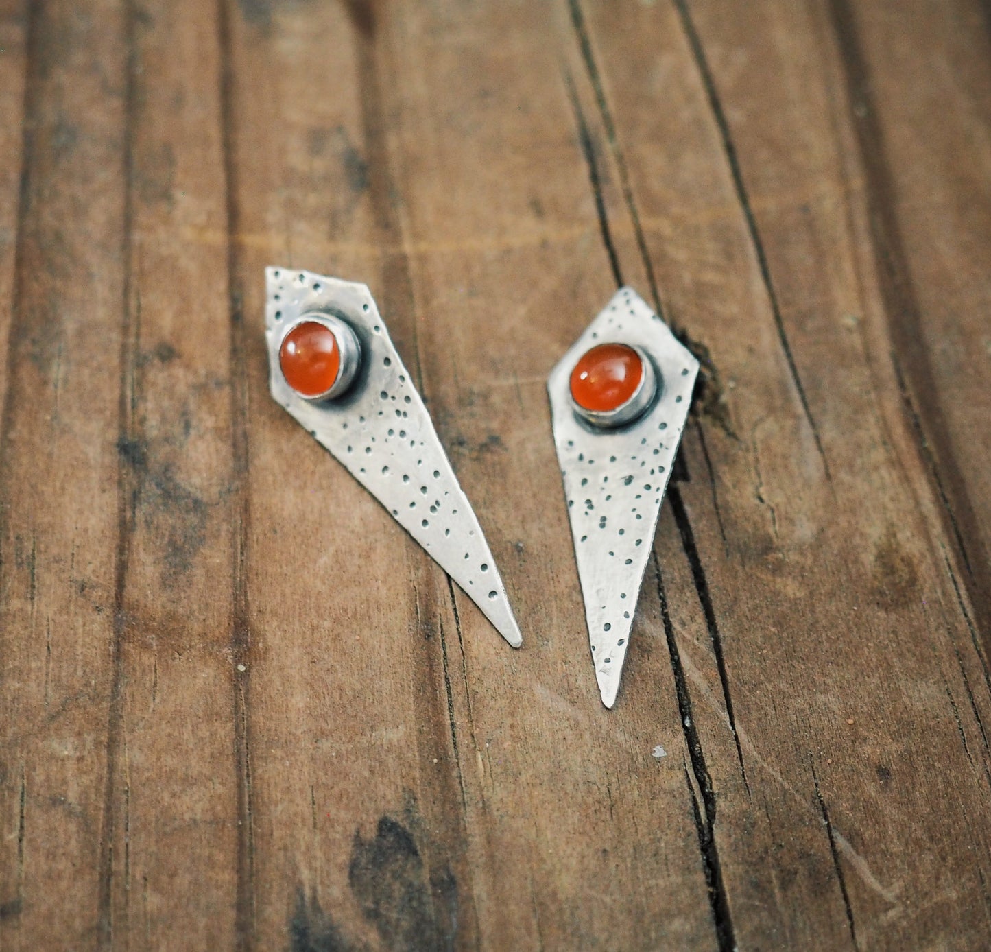 Self-Guided Studs (Carnelian)