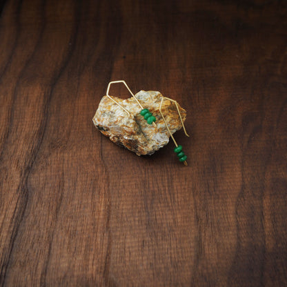 Trail Blazer Emerald Earrings