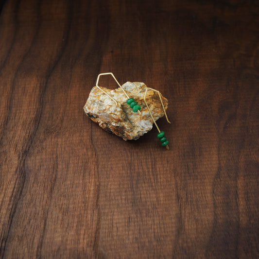 Trail Blazer Emerald Earrings