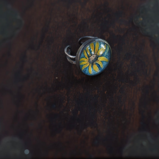 Small Rudbeckia n’Capsule Ring #1