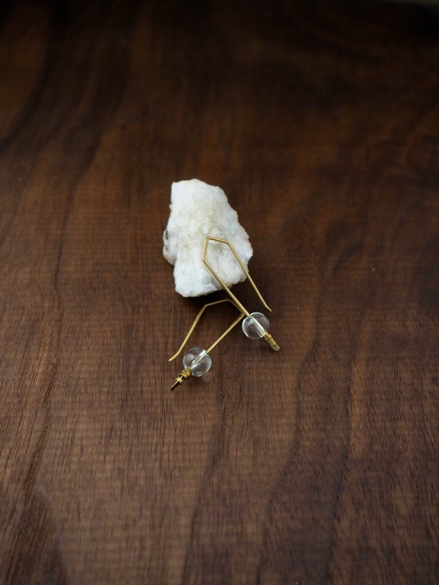 Trail Blazer Clear Quartz Earrings