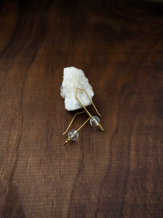 Trail Blazer Clear Quartz Earrings