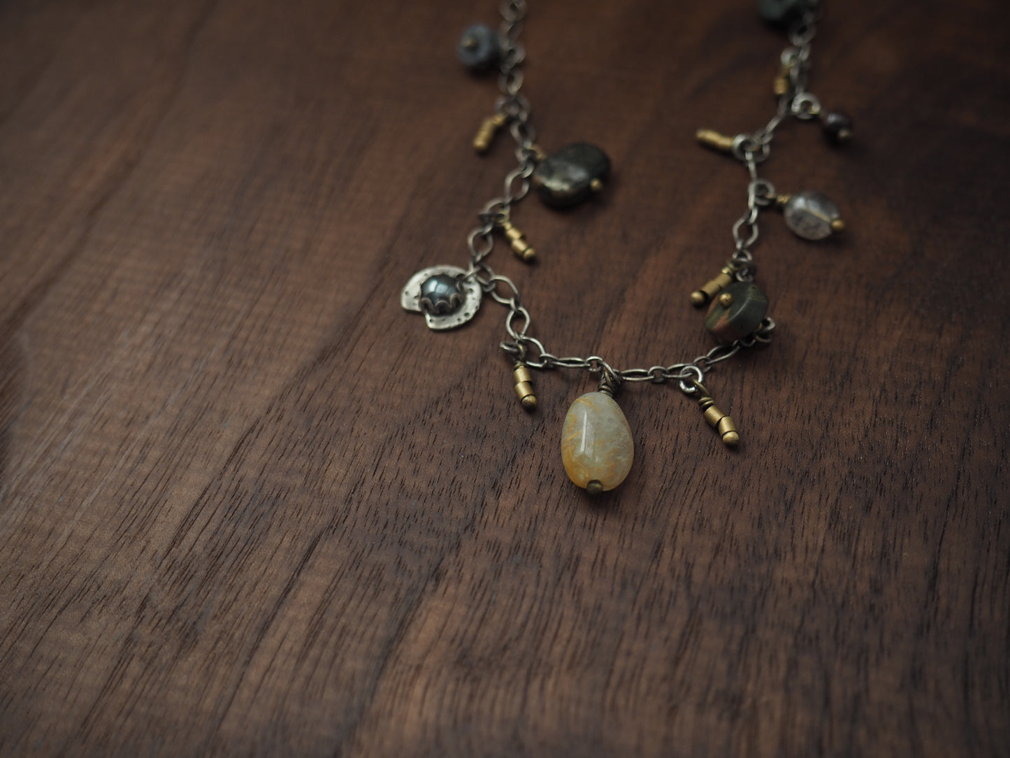 Map Legend Gemstone Necklace