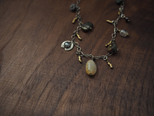 Map Legend Gemstone Necklace