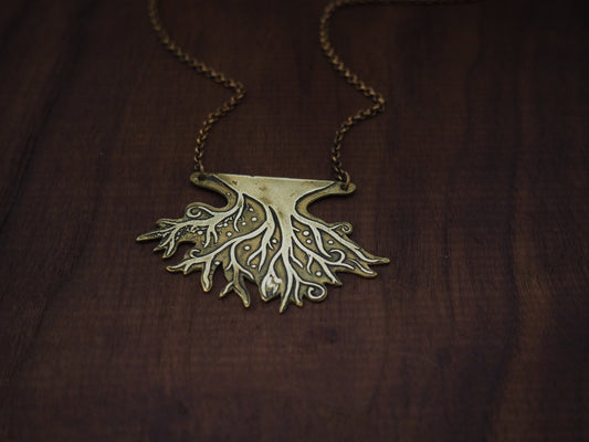 Brass Roots Below Necklace 2