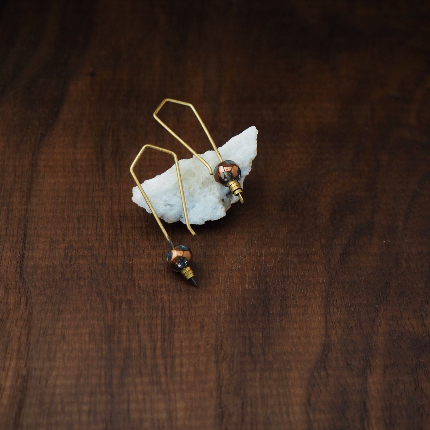 Trail Blazer Faceted Glass Earrings