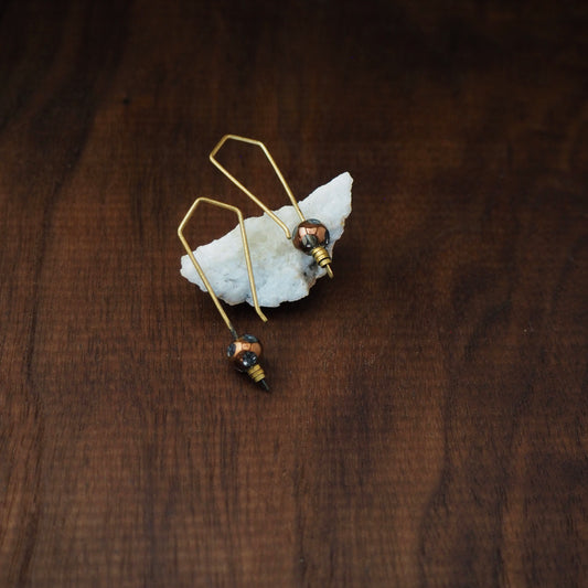 Trail Blazer Faceted Glass Earrings