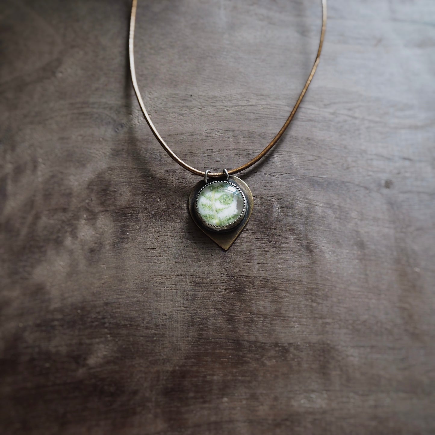 Fern n’Capsule Cord Necklace #2 (Original)