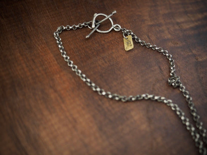 Valley Spinner Blue Lapis + Brass Necklace