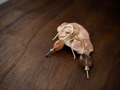 Trail Blazer Sunstone Earrings